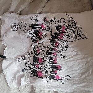 Metal mulisha pink and black t-shirt